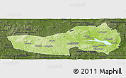 Physical Panoramic Map of Ludvika Kommun, darken