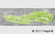 Physical Panoramic Map of Ludvika Kommun, desaturated