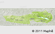 Physical Panoramic Map of Ludvika Kommun, lighten, semi-desaturated