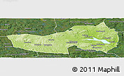 Physical Panoramic Map of Ludvika Kommun, satellite outside