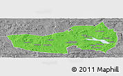 Political Panoramic Map of Ludvika Kommun, desaturated