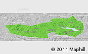 Political Panoramic Map of Ludvika Kommun, lighten, desaturated