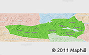 Political Panoramic Map of Ludvika Kommun, lighten