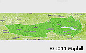 Political Panoramic Map of Ludvika Kommun, physical outside