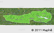 Political Panoramic Map of Ludvika Kommun, satellite outside