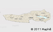 Shaded Relief Panoramic Map of Ludvika Kommun, cropped outside