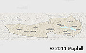 Shaded Relief Panoramic Map of Ludvika Kommun, lighten