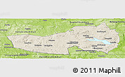 Shaded Relief Panoramic Map of Ludvika Kommun, physical outside
