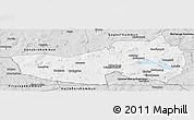 Silver Style Panoramic Map of Ludvika Kommun