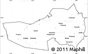 Blank Simple Map of Ludvika Kommun, cropped outside