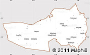 Classic Style Simple Map of Ludvika Kommun, cropped outside