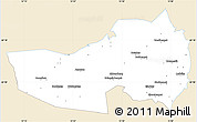 Classic Style Simple Map of Ludvika Kommun, single color outside
