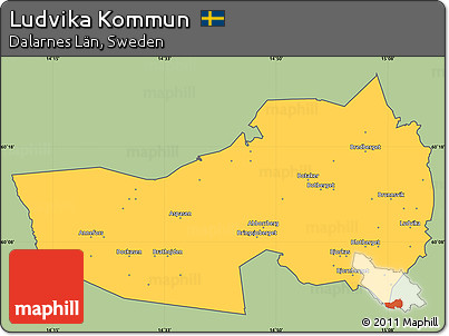 Savanna Style Simple Map of Ludvika Kommun, cropped outside