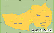 Savanna Style Simple Map of Ludvika Kommun, single color outside