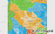 Political Shades Map of Dalarnes Län