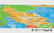 Political Shades Panoramic Map of Dalarnes Län