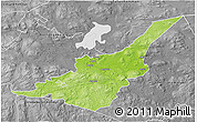 Physical 3D Map of Säter Kommun, desaturated