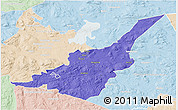 Political 3D Map of Säter Kommun, lighten