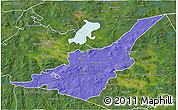 Political 3D Map of Säter Kommun, satellite outside