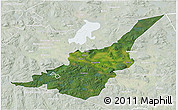 Satellite 3D Map of Säter Kommun, lighten