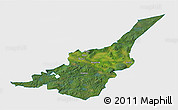 Satellite 3D Map of Säter Kommun, single color outside