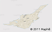 Shaded Relief 3D Map of Säter Kommun, single color outside