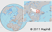 Gray Location Map of Säter Kommun, highlighted parent region