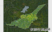 Satellite Map of Säter Kommun, darken