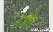 Satellite Map of Säter Kommun, semi-desaturated
