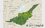 Satellite Map of Säter Kommun, shaded relief outside