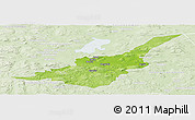Physical Panoramic Map of Säter Kommun, lighten