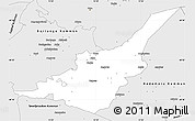 Silver Style Simple Map of Säter Kommun