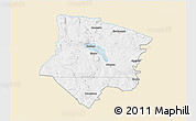 Classic Style 3D Map of Smedjebacken Kommun, single color outside