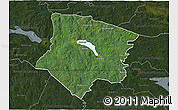 Satellite 3D Map of Smedjebacken Kommun, darken