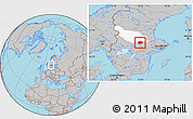 Gray Location Map of Smedjebacken Kommun, highlighted parent region