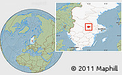 Savanna Style Location Map of Smedjebacken Kommun, highlighted country, hill shading