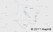 Silver Style Map of Smedjebacken Kommun, single color outside