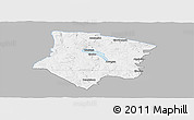 Gray Panoramic Map of Smedjebacken Kommun, single color outside