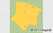 Savanna Style Simple Map of Smedjebacken Kommun, single color outside