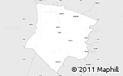 Silver Style Simple Map of Smedjebacken Kommun