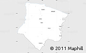 Silver Style Simple Map of Smedjebacken Kommun, single color outside