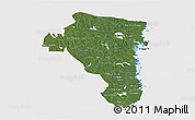Satellite 3D Map of Gávleborgs Län, cropped outside