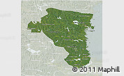 Satellite 3D Map of Gávleborgs Län, lighten
