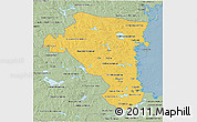 Savanna Style 3D Map of Gávleborgs Län