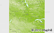 Physical 3D Map of Bollnäs Kommun
