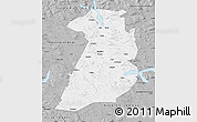 Gray Map of Bollnäs Kommun