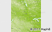 Physical Map of Bollnäs Kommun
