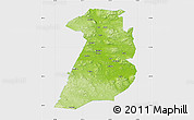 Physical Map of Bollnäs Kommun, single color outside