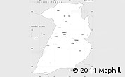 Silver Style Simple Map of Bollnäs Kommun