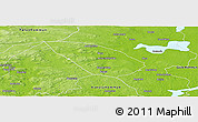 Physical Panoramic Map of Hofors Kommun